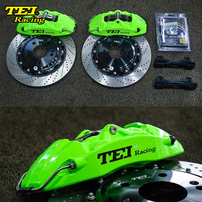 購入 4ピストンレーシングキャリパー ハイドナイ大ブレーキキット 330*28MM 高炭素ディスクレーシングとブレーキパッド エラントラ 17インチリーム オンライン製造