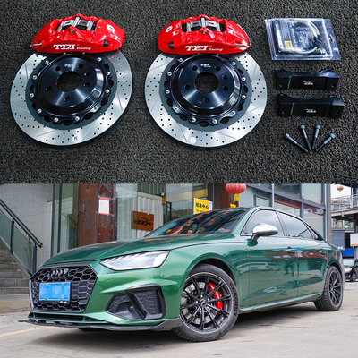 購入 フロント・アウディ・ビッグ・ブレーキ・キット A4L 18インチ4ピストン・キャリパー・ブレーキ・キット 355*28mmのローター オンライン製造