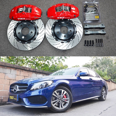 購入 CクラスW205 メルセデス 大ブレーキキット 17インチ 車輪前4ピストンブレーキキット オートブレーキシステム オンライン製造