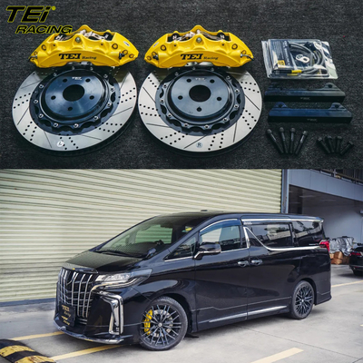 購入 フロントビッグブレーキキット 6 ピストンキャリパー 355x32mmのローターBBK自動ブレーキシステム トヨタアルファード 19インチ車輪 オンライン製造
