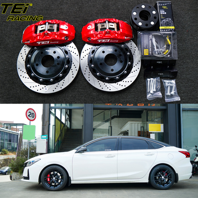 購入 フロントビッグブレーキキット 4ピストンキャリパー 330x28mmのローターBBK自動ブレーキシステム チャンガンRAETONCC 17インチ車輪 オンライン製造