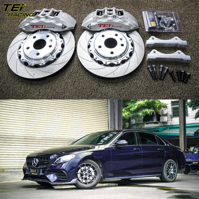 品質  Front Big Brake Kit 6 Piston Caliper With 355x32mm Rotor BBK Auto Brake System For Mercedes Benz E200L 18 Inch Car Rim 工場