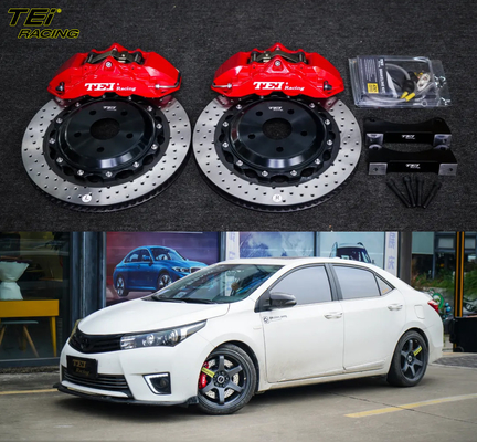 購入 フロントビッグブレーキキット 4ピストンキャリパー 378x32mmローター BBK自動ブレーキシステム トヨタ・コロラ 18インチ車輪 オンライン製造
