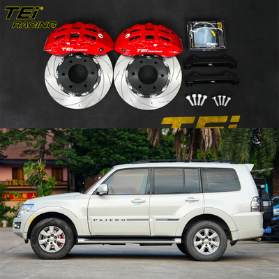 購入 フロントビッグブレーキキット 6ピストンキャリパー 332x32mmローター BBK自動ブレーキシステム MITSUBISHI PAJERO 17インチ車輪 オンライン製造