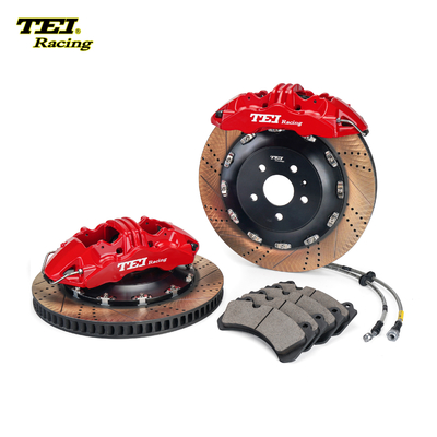 購入 TEiRacingストリートバージョン S60-プラス 6 ポット モノブロックキャリパー 19/20/21/22 インチ車輪用のビッグブレーキキット オンライン製造