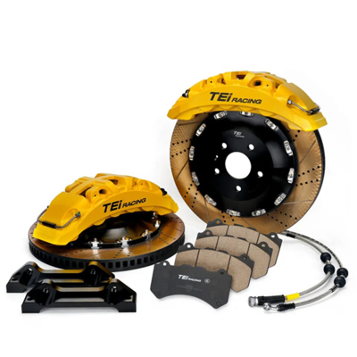 品質  TEI Racing Ultra-high Strength SR8 8 Pot Monoblock Caliper Big Brake Kit For 20/21/22 Inch Car Rim 工場