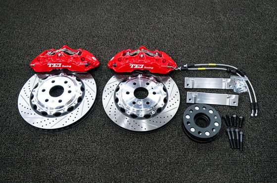 購入 TEIレーシング BBK P60NS 6ピストン カディラック XT5 19インチ フロントホイールのための 2 パーツの鍛造型キャリパーブレーキキット オンライン製造