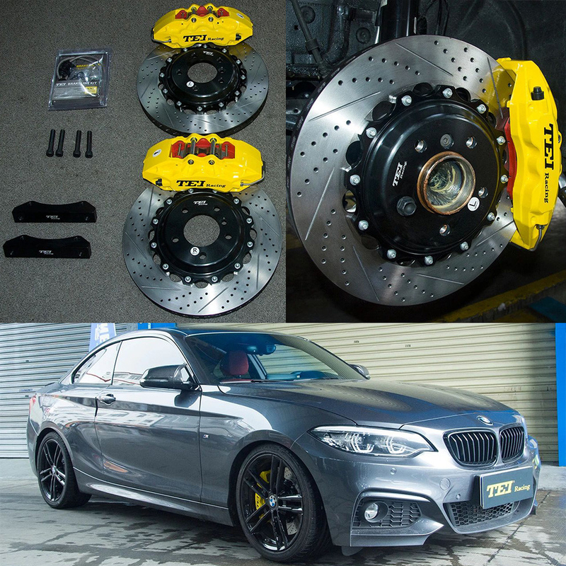 2 Series F22 BMW Big Brake Kit For 18 Inch Car Rim Front 6 Piston Caliper Brake Kit To Fit Auto Brake System