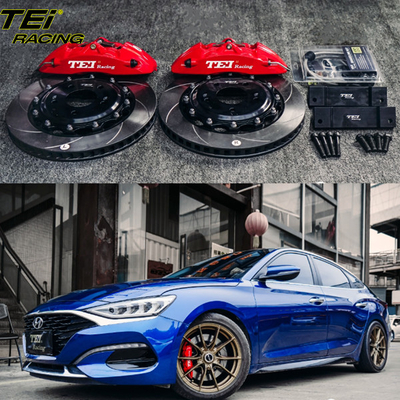 フロントビッグブレーキキット 4ピストンキャリパー 330x28mmのローターBBK自動ブレーキシステム LAFESTA 17インチ車輪