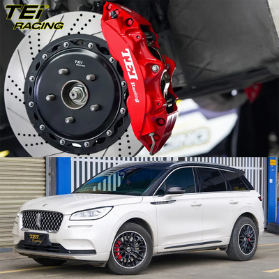 フロント P60EV 6ピストンとバック P4-EXPLORE 4ピストンキャリパー BBK自動ブレーキシステム リンカーン・コルセア 18インチフレーム